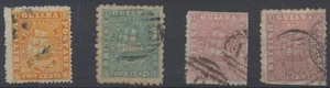 British Guiana Stamps 1863-1876 SG 73;90;95;108 used CV £98 - Picture 1 of 10
