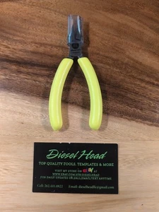 Snap On Tools NEW P91045AHV Hi Viz Yellow Soft Grip 4-1/2" Snipe Nose Pliers - Picture 1 of 5
