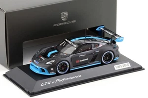 1:43 Spark Porsche Cayman GT4 E-Performance 2022 Nero/ Blu WAP DEALER - Imagen 1 de 3