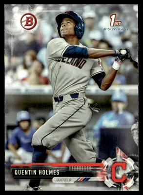 2017 Bowman Draft Quentin Holmes Cleveland Indians #BD-118 - Image 1 of 2