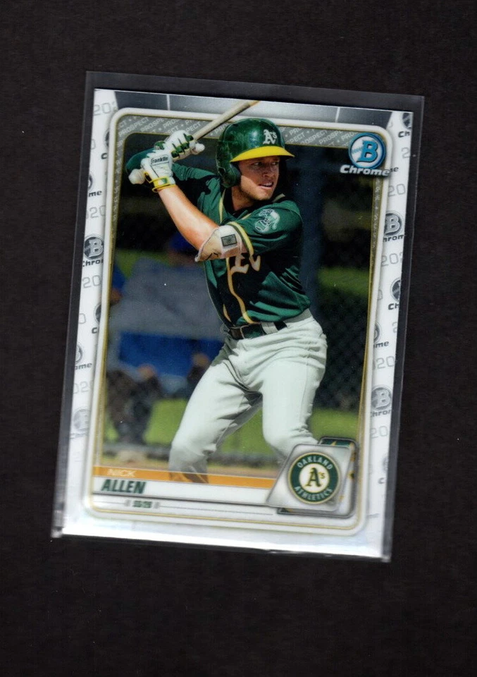 Nick Allen 2020 Bowman Chrome prospect  # BCP105 Oakland A's - Image 1 of 1