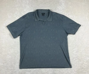 Van Heusen Poloshirt Herren Größe XXL blau grau eckiges Karomuster  - Bild 1 von 9