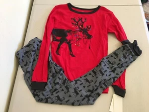 NWT Oshkosh Boys Reindeer Pajama set Snug Fit 12 - Picture 1 of 1