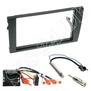 AUDI A4 B7 ab06 Autoradio 2-DIN Blende Radio ISO Adapter m. BOSE Antenne Stecker - Picture 1 of 1