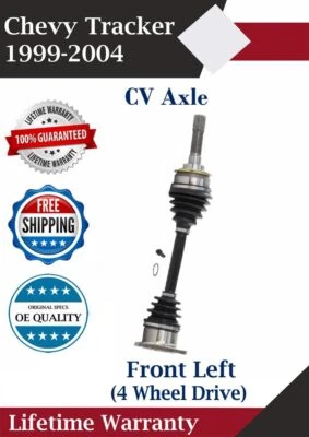 Nuevo eje CV delantero izquierdo OE para Chevy Tracker 1999-2004 4x4 garantía de por vida Foto 1 de 4