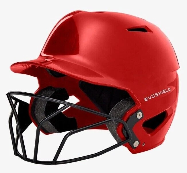 Casco de Bateo de Softbol Evoshield XVT Scion Escarlata Acabado Semi Brillante con Máscara Foto 1 de 1