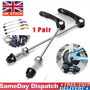 1 Pair Bicycle Wheel Hub Skewers Quick Release Skewers for MTB Road Bike 4Color - Picture 1 of 48