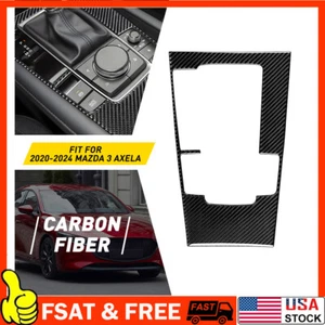 Carbon Fiber Central Console Gear Shift Sticker LHD Fit For Mazda 3 Axela 2020 - Picture 1 of 9