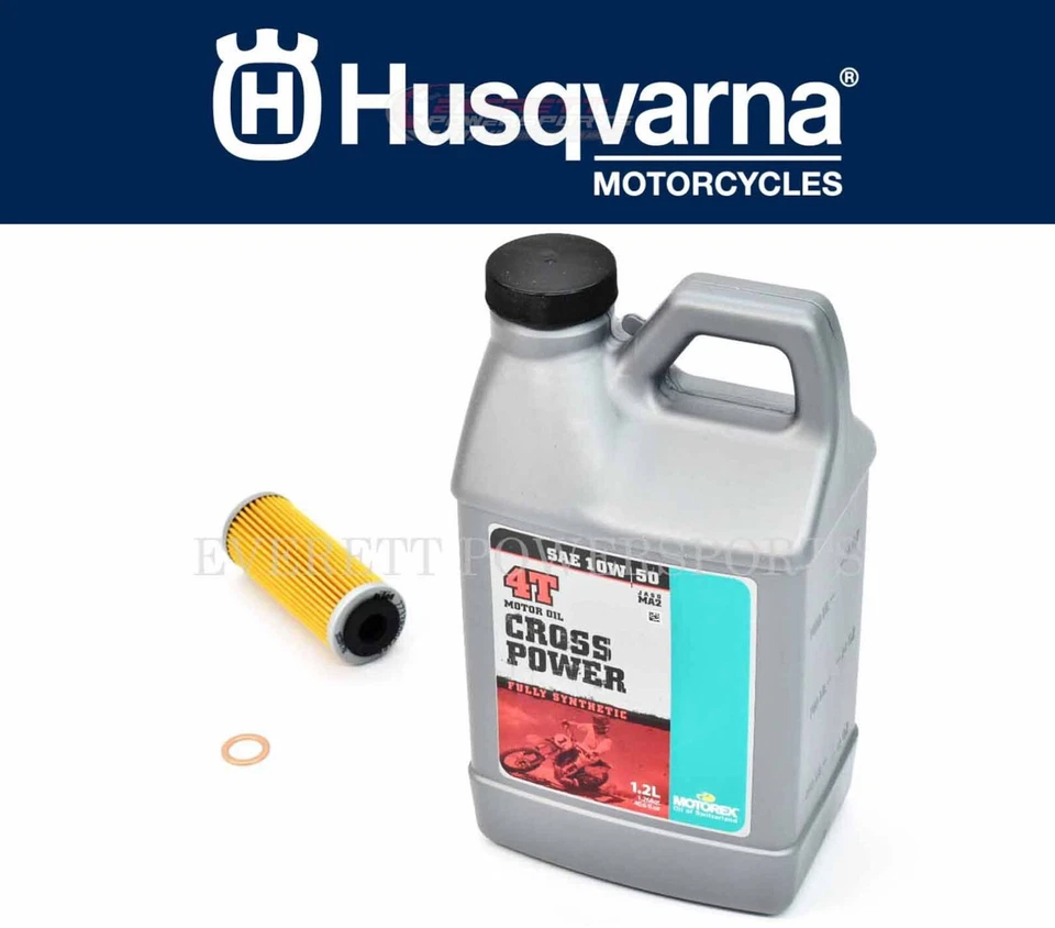 Kit de cambio de aceite lavadora filtro 1,2 litros 10w50 4T 16-22 FE 250 350 501 S #M270 A Foto 1 de 3