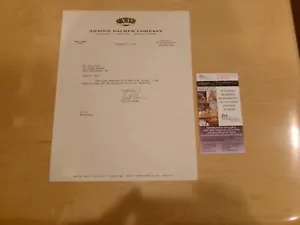 Arnold Palmer signed letter 1962 JSA - Picture 1 of 3