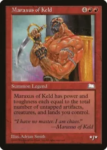 MTG Maraxus of Keld NM Weatherlight WTH English Reserved List Magic card - Picture 1 of 3