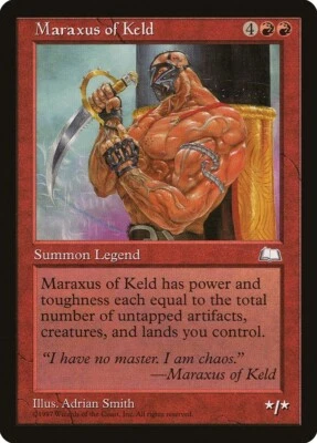 MTG Maraxus of Keld NM Weatherlight WTH English Reserved List Magic card - Image 1 of 3