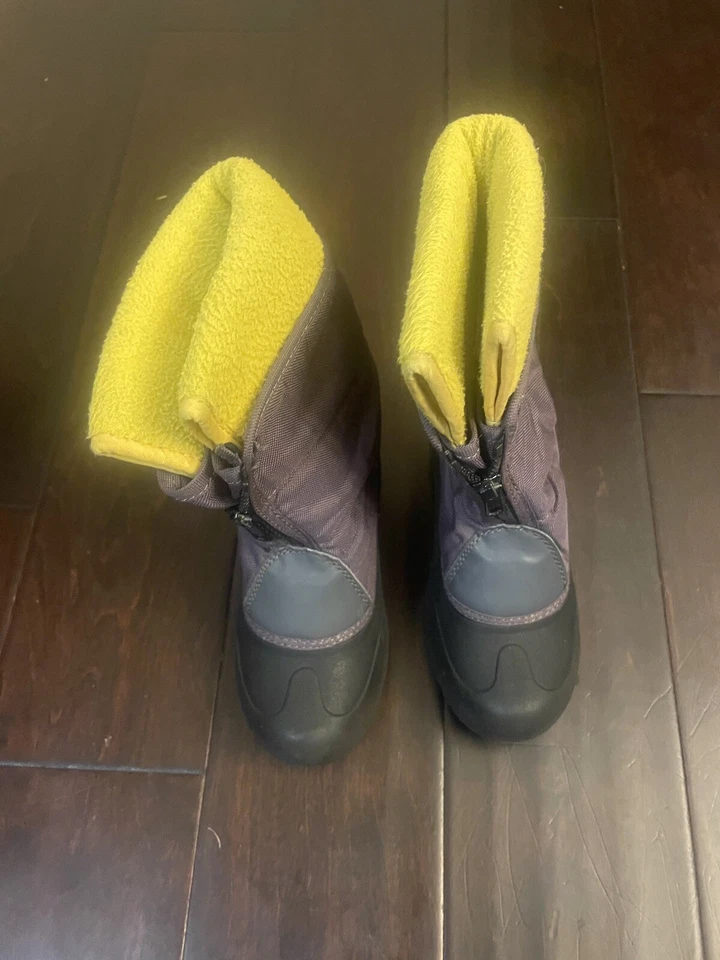 Mini Boden Boys Yellow Fleece Lined Snow Boots Size EU 32/Youth 1 - Image 1 of 4