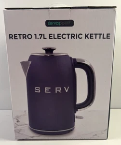 Servappetit Bollitore Elettrico Stile Retrò 1,7L con Logo SERV, Nuovo/Aperto in Scatola - Foto 1 di 6