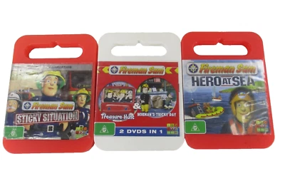 Fireman Sam DVD Bundle x3 G PAL R4 ABC DVD Tested Titles in Description - Image 1 of 4