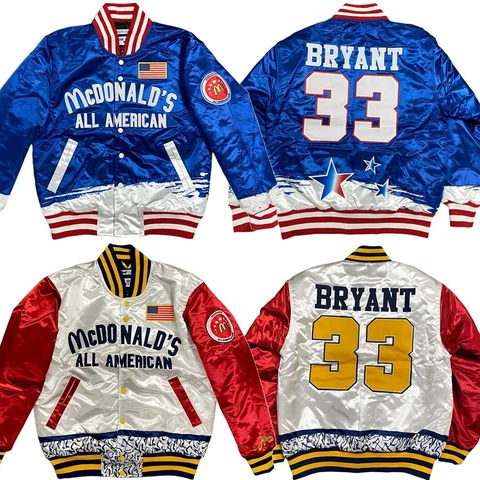 Kobe Bryant Headgear Classics McDonald's All American High School Satin Jacket Cover