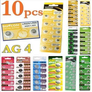 New AG1 AG3 AG4 AG7 AG10 CR2032 Alkaline Button Coin Cells Watch Battery Sturdy! - Picture 1 of 3