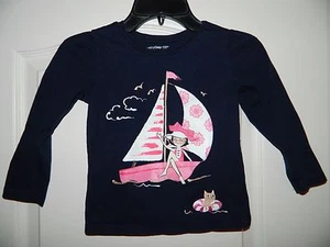 Barco de vela Girl's Gap azul marino manga larga talla 4 - Imagen 1 de 2