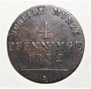 S2 - Germany - Prussia 4 Pfenninge 1832-A Very Fine Coin - Friedrich Wilhelm III - Picture 1 of 2