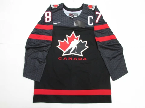 SIDNEY CROSBY TEAM CANADA BLACK NIKE HOCKEY JERSEY Cover