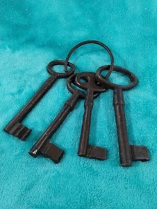 Vintage Set große Skelett Schlüssel Metall - Bild 1 von 2