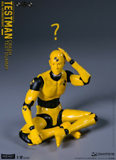 1/12 Action Figure Crash Test Dummy Testman 6" Yellow Soldier Robot Doll 6inches