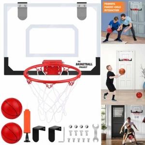 Mini Basketballkorb Basketball Set mit Pumpe & Ball für drinnen und draußen - Bild 1 von 19