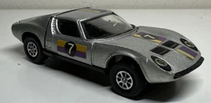 CORGI : Toys No. 319 LAMBORGHINI P400 GT MIURA Silver Whizzwheels Unboxed. 1/43 - Picture 1 of 7