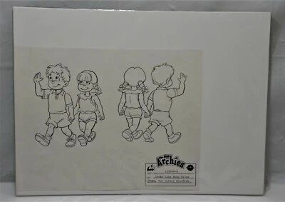 The New Archies Original Studio Background Modelo Cópia Celular de 2 Crianças Pequenas 3 - Imagem 1 de 4