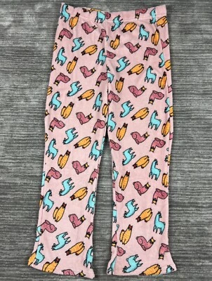 Pantalones Bobbie Brooks Mujer 2X Rosa Dormir Pijama Llamas Suave Foto 1 de 4