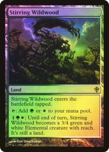 MTG FOIL Stirring Wildwood - Worldwake #144 - Picture 1 of 1