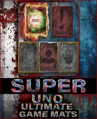 Ultimate Uno Marvel DC Custom Game Mats Card - Board Foil Chase SUPER MAT - Image 1 of 4