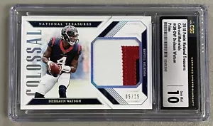 Parche Watson National Treasures Colossal Prime 2018 Deshaun 05/25 CSG 10 - Imagen 1 de 2