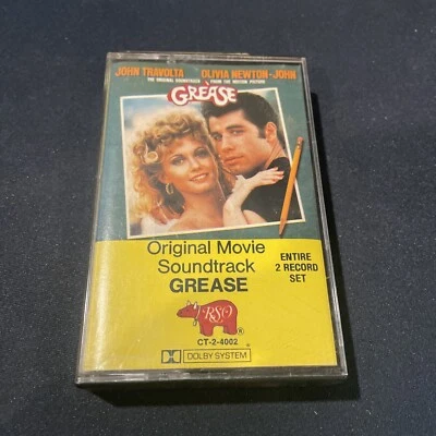 Grease Original Movie Soundtrack Cassette RSO Records 1978 CT-2-4002 - Image 1 of 3