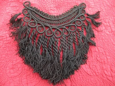 garniture passementerie ancienne 1905 soie faite main pour vêtement femme - Photo 1/3