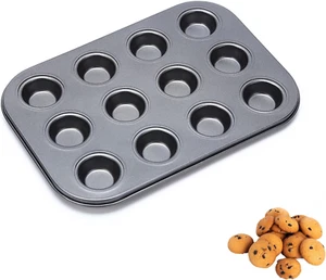 Mini Muffinform 12 Muffins Backblech für Muffins Muffinblech Mini Cupcake Formen - Bild 1 von 6