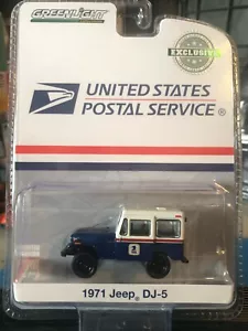 1/64 Greenlight United States Postal Service USPS 1971 Jeep DJ-5 BLAU - Bild 1 von 2