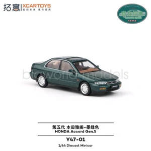 XCARTOY 1:64 Scale Green Accord CD5 Sedan Sports Classic Toy Model Diecast Metal - Picture 1 of 9