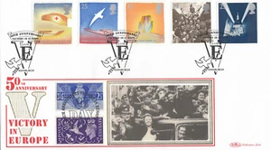 WWII VE Peace & Freedom GB Benham FDC Victory in Europe Edinburgh 1995 (92157) - Picture 1 of 1