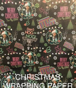 NATIONAL LAMPOONS CHRISTMAS VACATION GIFT WRAP 🎄DONT HOG THE NOG - 20 SQ FT 🎁 - Picture 1 of 2
