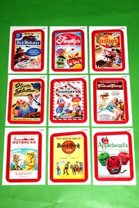 2013 Wacky Packages ANS11 tutto nuovo serie 11 RUDE FOOD NERO SET 9 INSERTI CARTE - Foto 1 di 16