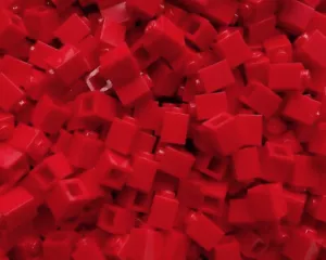 LEGO BRICKS 100 x RED 1x1 Pin From Brand New Sets Sent In a Sealed Bag - Picture 1 of 4