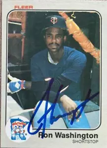 Ron Washington Autographed 1983 Fleer #626 - Picture 1 of 1