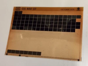 Suzuki GS850 GT Oct 1979 Motorcycle Parts Micro Fiche - Picture 1 of 1