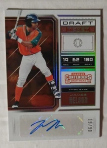 2018 Panini Contenders Draft Picks Prospect Ticket Autos James Nelson 19/99 - Picture 1 of 2