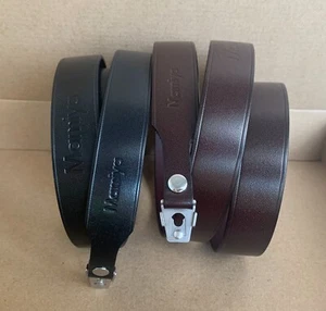 Genuine Leather Strap for Mamiya M645 1000S C220F C330s Camera Black/Brown Color - Picture 1 of 8
