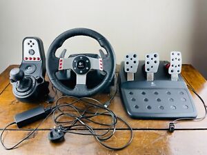 Logitech G27 Car Racing Sim Steering Wheel Pedals & Shifter Gear Box PC PS2 PS3