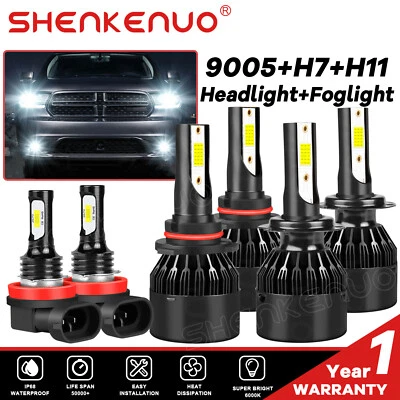 For Suzuki Grand Vitara 2006-2013 6pcs LED Headlight Hi/Lo Fog Light combo Bulbs - Image 1 of 4