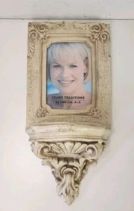 Wall Hanging Picture Frame w/ Shelf - Picture 1 of 4