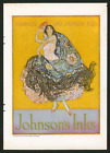 Original Charles Eneu Johnson & Co. Johnson's Inks Magazine Advertisement 1930'S